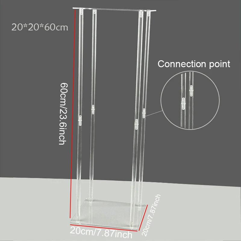 

Прозрачная акриловая подставка для цветов