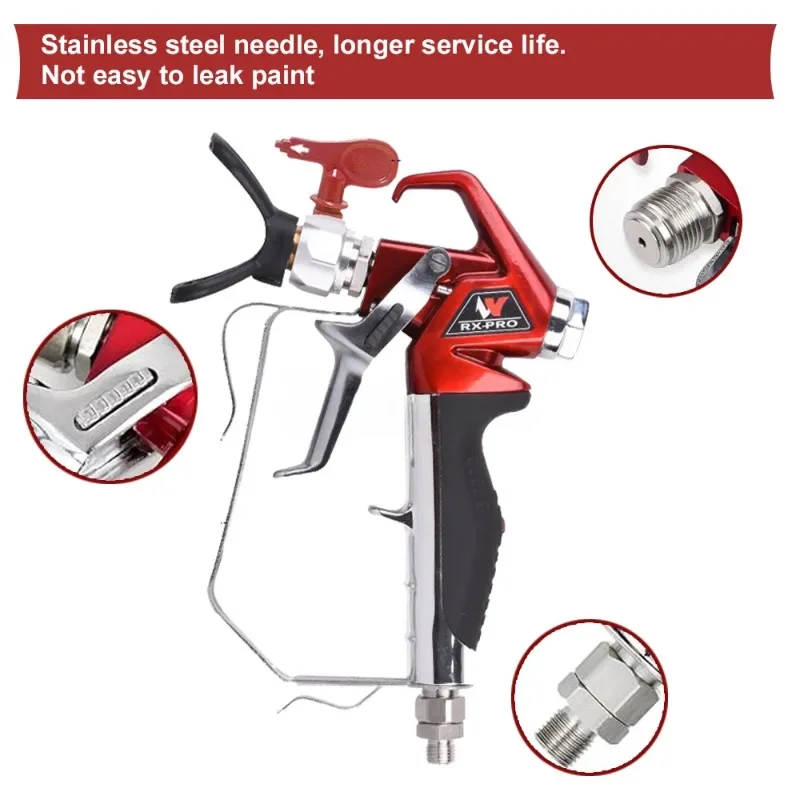Безвоздушный распылитель краски высокого давления Wetool RX-Pro Red Series 538020 с