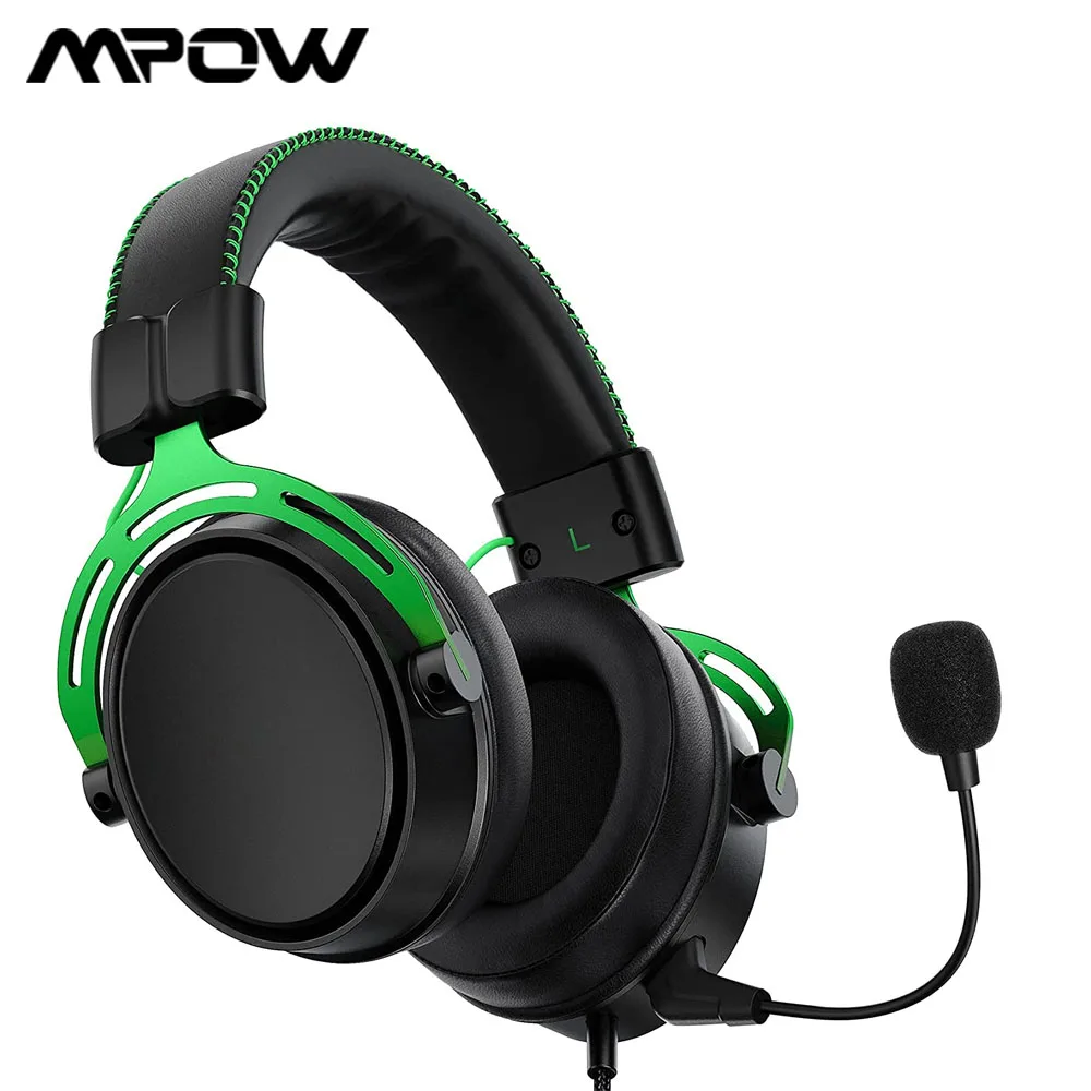 

Игровая гарнитура Mpow/Soulsens с микрофоном, игровая стереогарнитура объемного звучания, проводные наушники для ПК, игровые наушники для телефо...