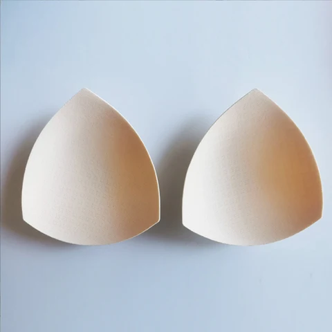 1Pair Sponge Bra Pads Push Up Breast Enhancer Removeable Bra Padding Inserts Cups For Swimsuit Bikini Padding Intimates