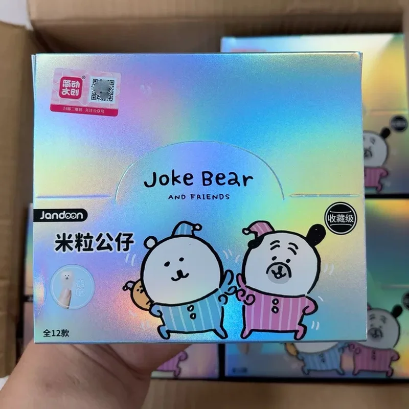 В наличии: Оригинальный набор мини-фигурок Joke Bear And Friends, серия Vol.1, полный комплект из 12 штук, милые коллекционные игрушки, подарок, акриловая подставка для хранения. (art.: 3920dbba7989d) - 3920dbba7989d