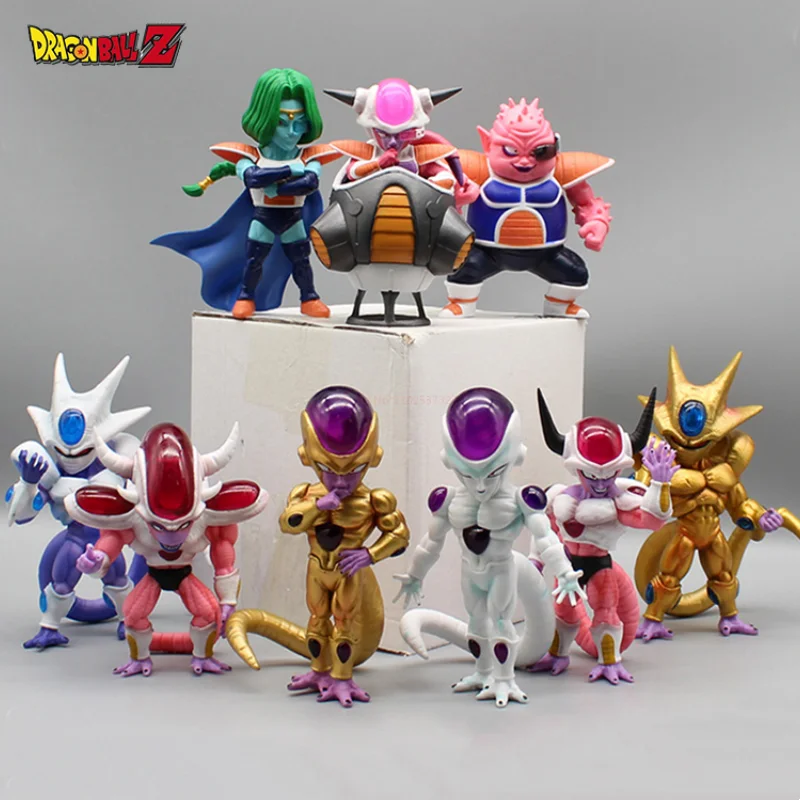 Frieza First Second Third Form Figures Mini Q Version Freezer Coora Dbz Figurine Pvc Model Doll Toy