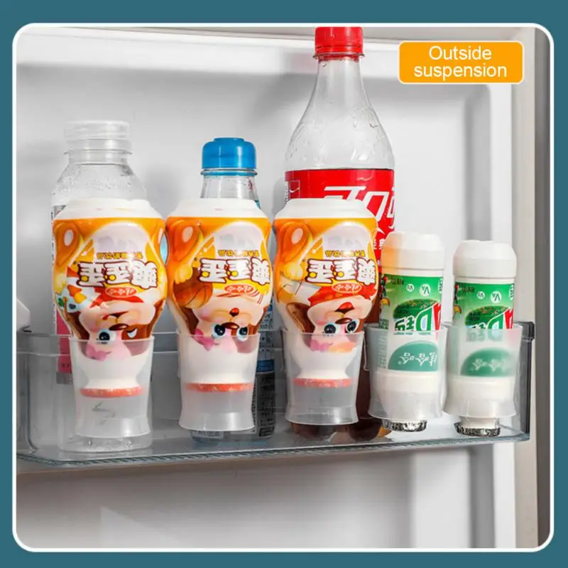 

Refrigerator Storage Box Sauce Spice Seasoning Bottle Rack Vinegar Holder Refrigerator Side Door Hanging Kitchen Accessories