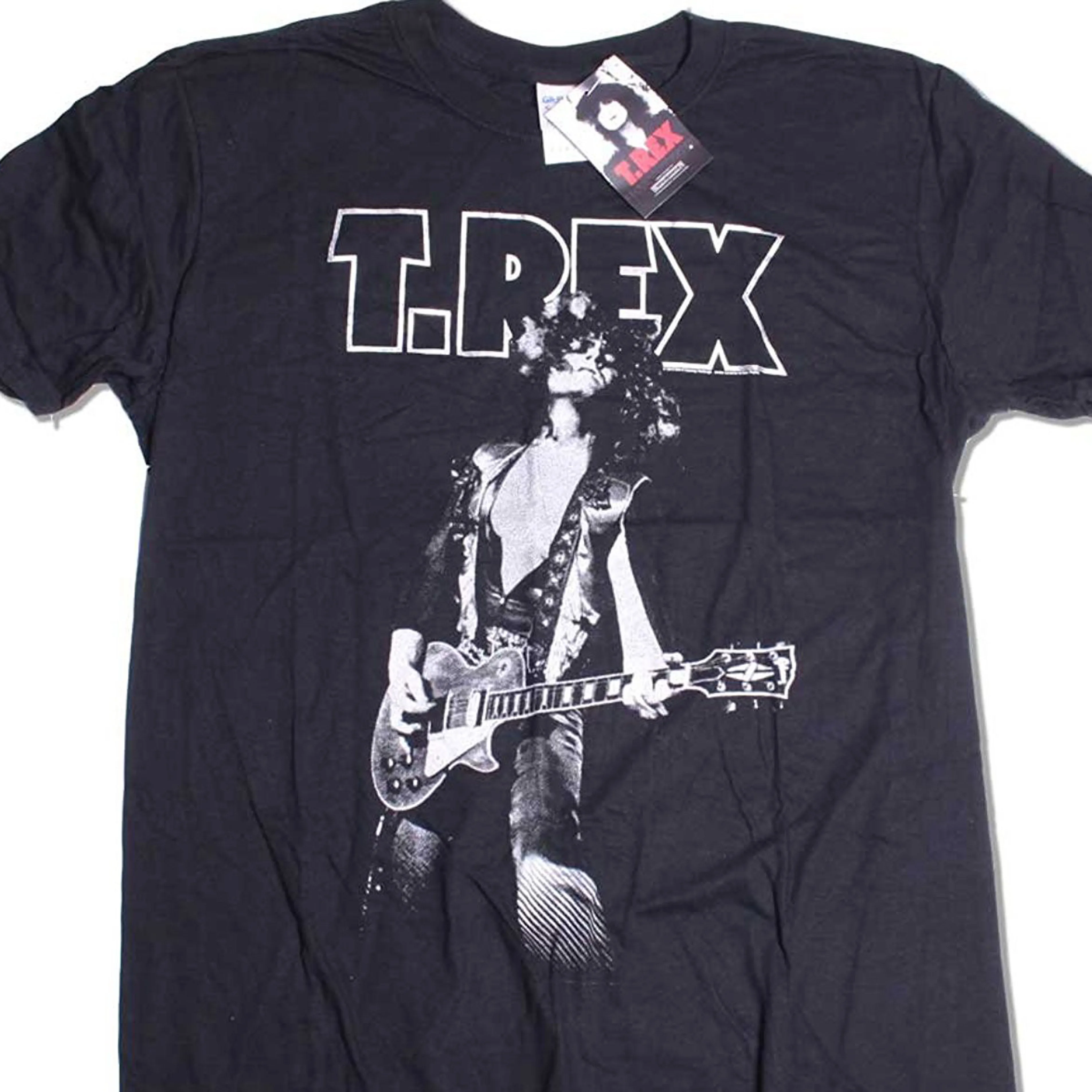 

T Rex T Shirt Marc Bolan Glitter Portrait 100% Glam Rock Classic Cotton Men Round Collar Short Sleeve