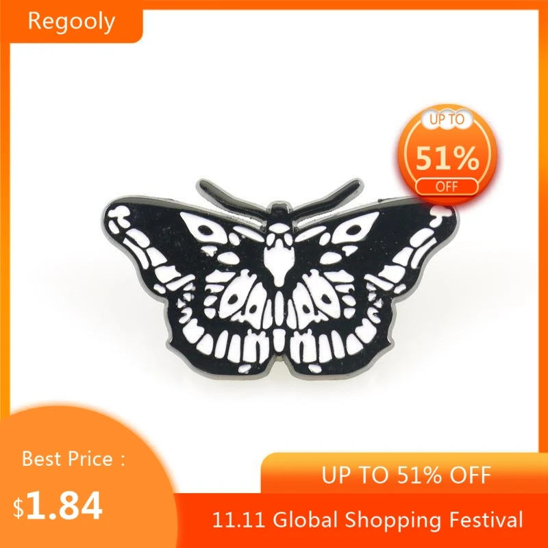 

Butterfly Pins Zinc Alloy Fashion Lapel Pins Button Clothes Bag Badges Accessories