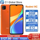 Смартфон Xiaomi Redmi 9C, 64 ГБ128 ГБ, Восьмиядерный процессор MTK Helio G35, тройная камера 13 МП, экран 6,53 дюйма, DotDrop, 5000 мАч