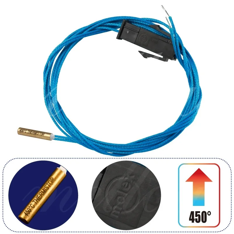 

3D Printer Parts NF High Temperature Thermistor Cartridge 450C For Ender 3 V6 Volcano Mosmax NF-Crazy Heater Block