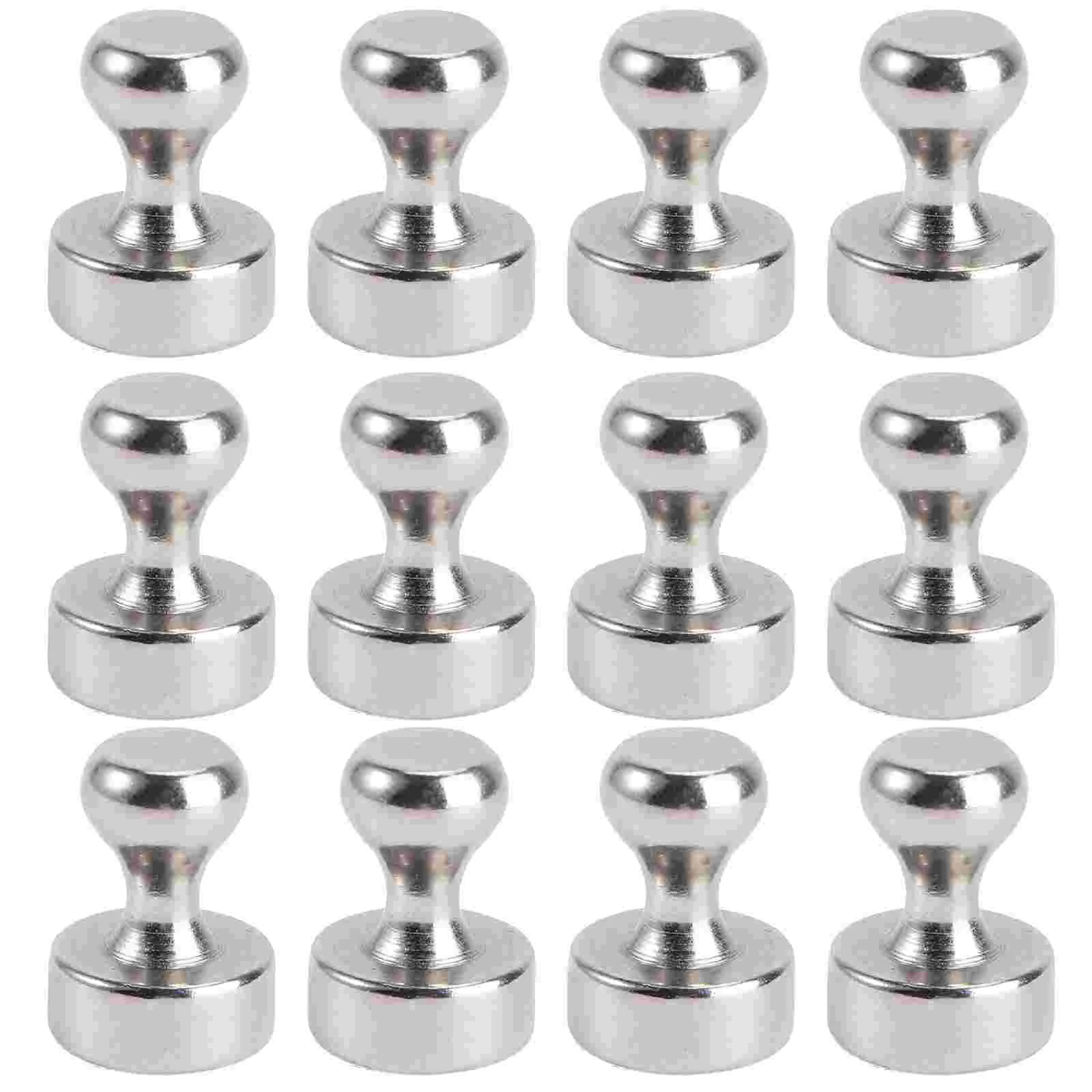 

12Pcs Magnetic Practical Thumbtack Metal Magnetic Whiteboard Magnets Metal for School Home