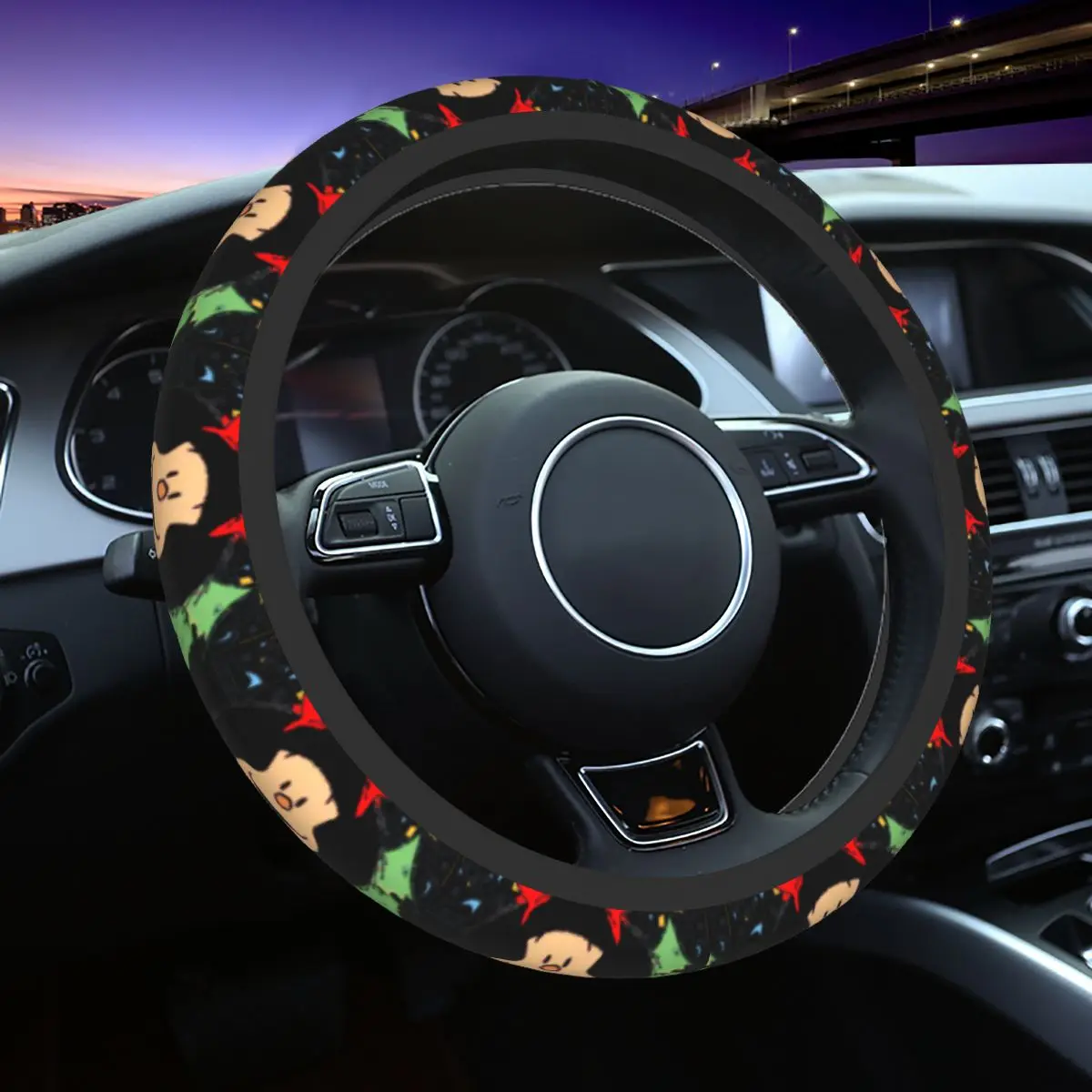 

Чехол на руль автомобиля 37-38 Mafalda Рождественский Универсальный Quino аргентинский мультяшный автомобильный Декор модный автомобильный аксессуар