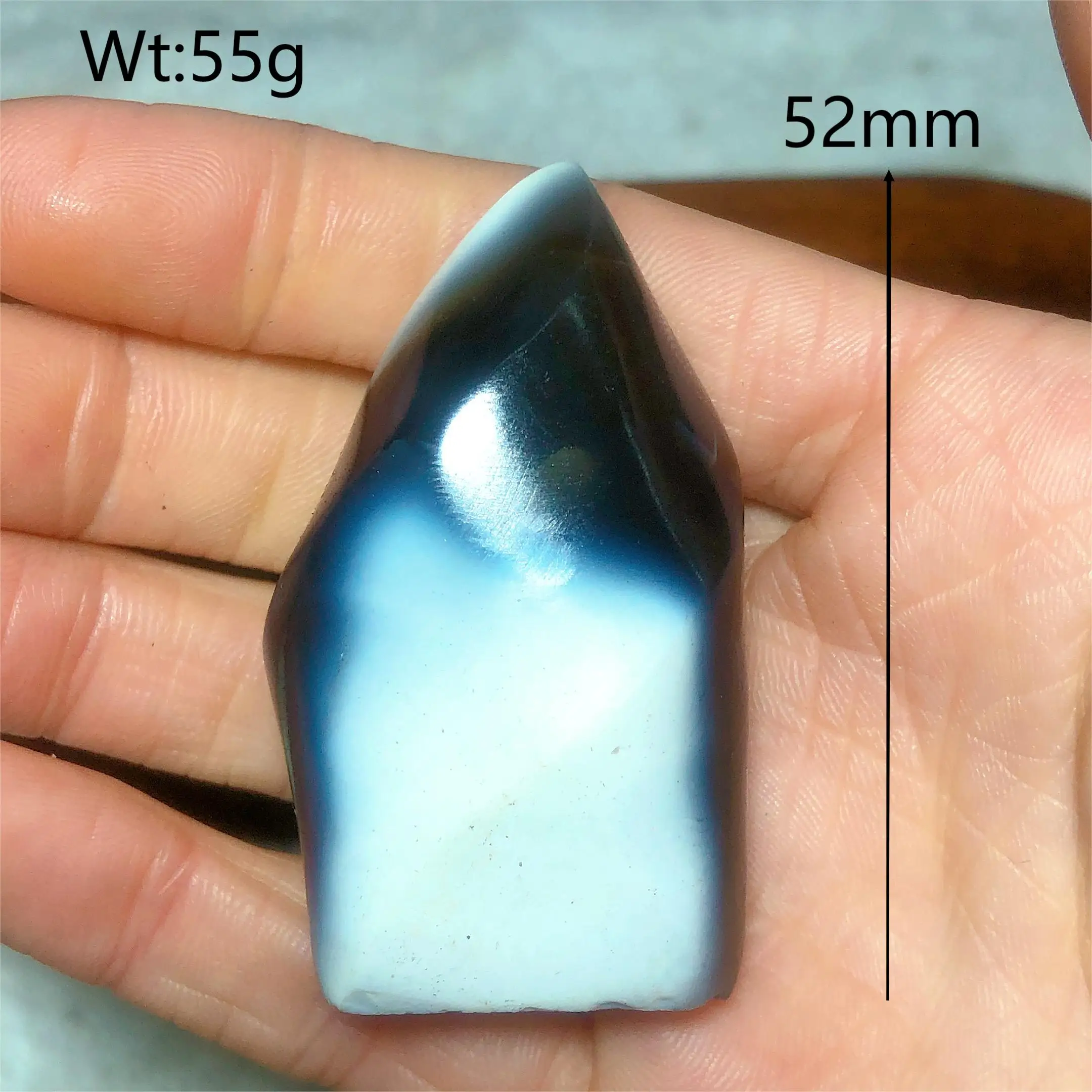 

Натуральный кристалл орка агат безпламенная форма