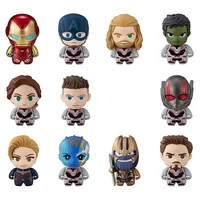 Bandai Marvel Comics Series Avengers Iron Man Black Widow Ant-Man Thor Nebula Doll Anime Figures Ornament Gashapon Model Toys