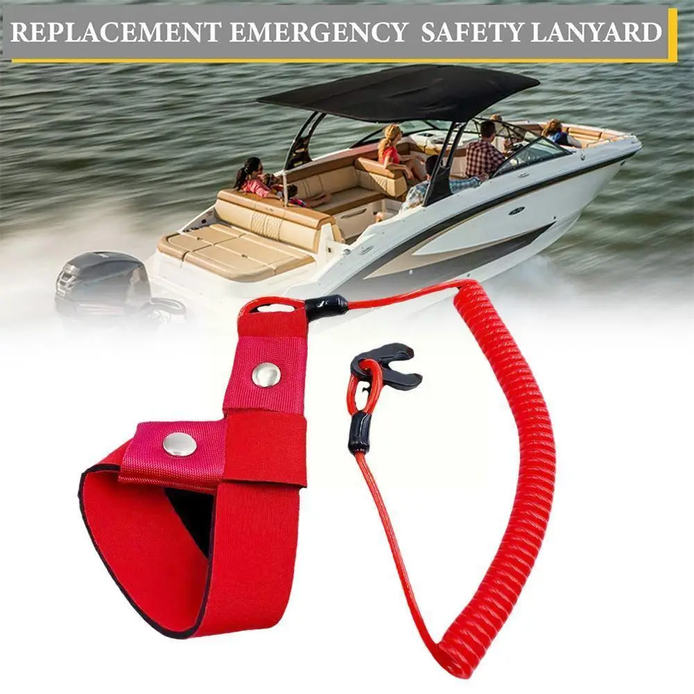 

Outboard Engine Flameout Switch Safety Rope Tether Emergency Motor Off Switch Stop Boat Access Outboard Cut Lanyard Kill Bo P4N3