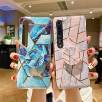 diamond marble case for redmi note 10s pro 9s 7 8 8a luxury vintage holder soft silicone cover for xiaomi poco x3 nfc 10t k30s