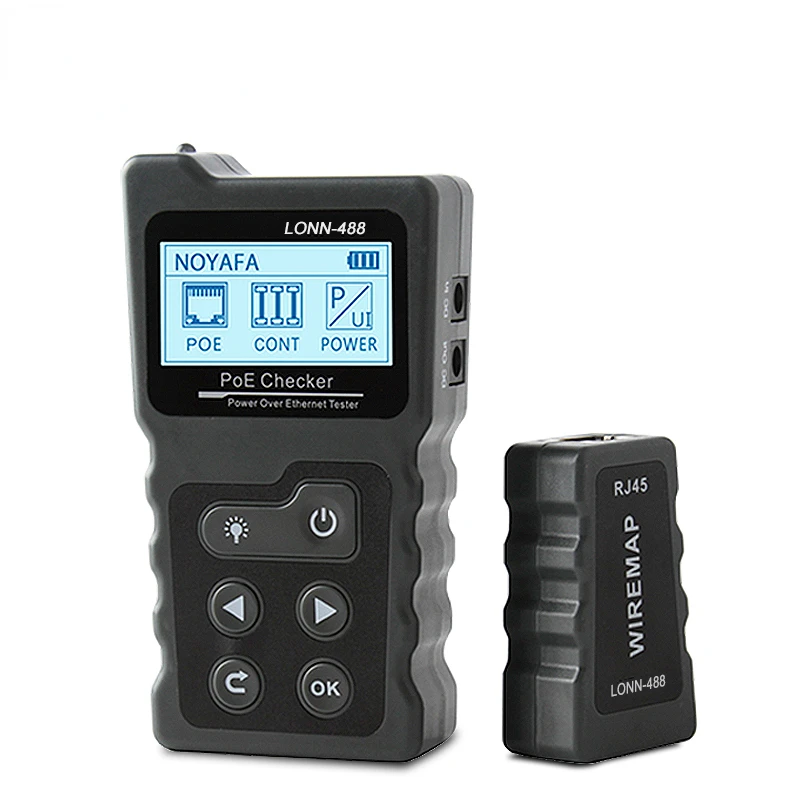 

NF-488 NEW LCD Network PoE Checker Over The Ethernet cat5 cat6 Lan Cable Tracker the EthernetTester Loop Test Tool
