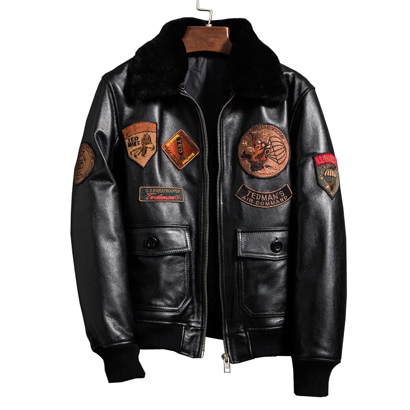 

Clothing Jacket Men Genuine Leather Cowhide Men's Autumn Winter Coat Male Motorcycle Leather Jacket Jaqueta Masculina Lq