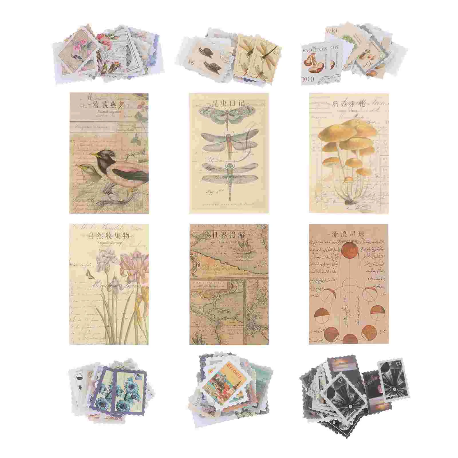 

6 Sets DIY Scrapbooking Sticker DIY Diary Notebook Stickers Handbook DIY Stickers
