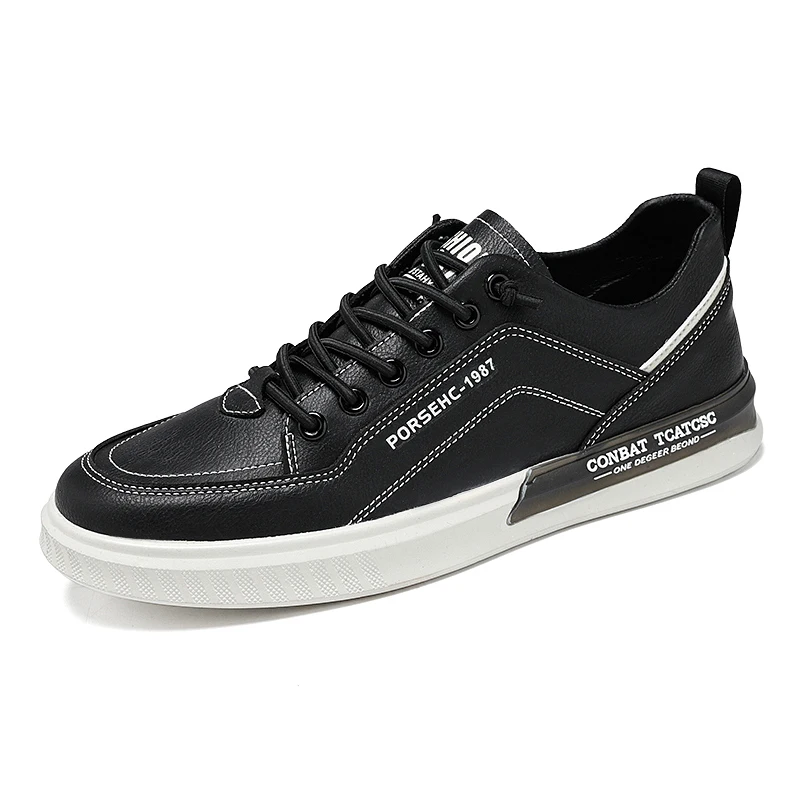 Italy Men Casual Shoes Summer Leather 