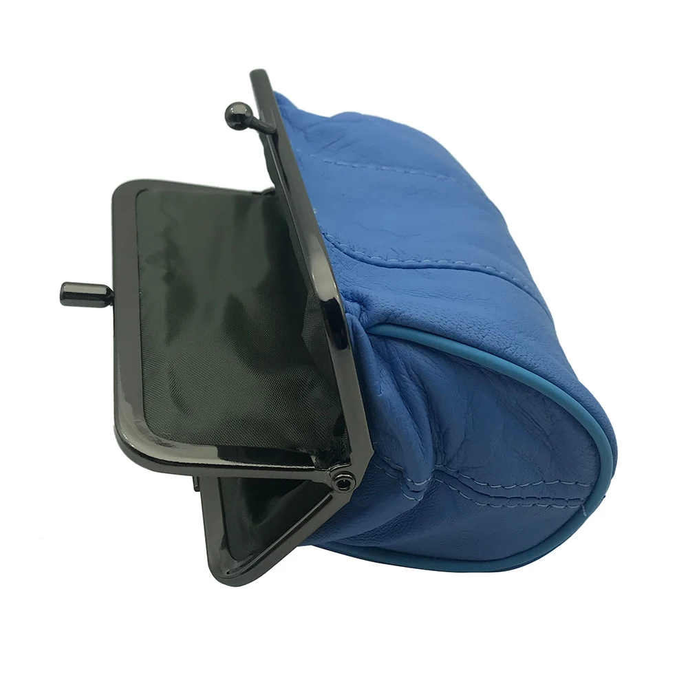 NICOLE & CO Mini Coin Purse Women Genuine Leather Sheepskin Key Wallet Original New Men Metal Hasp Card&ID Holder Bag Money Clip