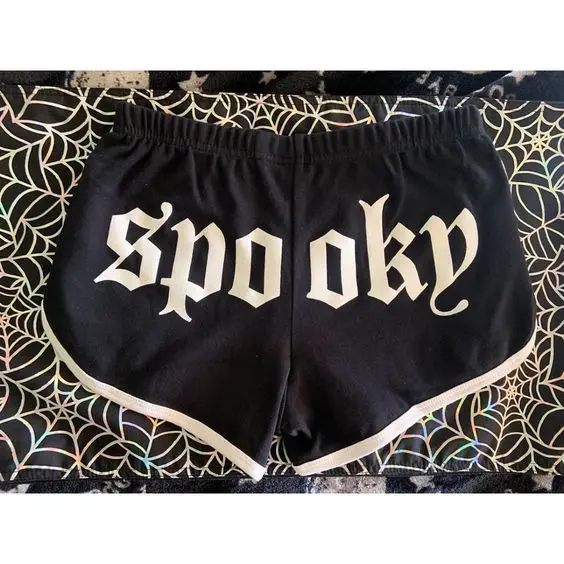 

Соблазнительные Клубные женские раскрывающие ягодицы в стиле Харадзюку, модные брюки с надписью и графическим принтом, шорты с высокой талией y2k большого размера в стиле панк