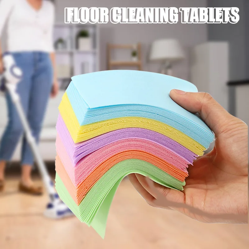 

30pcs Disposable Floor Cleaning Sheet Mopping Floor Wiping Wooden Floor Tiles Multi-effect Decontamination Agent Cleaning Slice