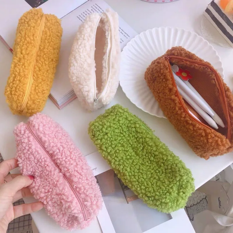 

Makeup Storage Bag Plush Pencil Case Cute Pen Bag pencil Box Stationery Pouch Boy Girl Gift Office School Supplie Pencilcase