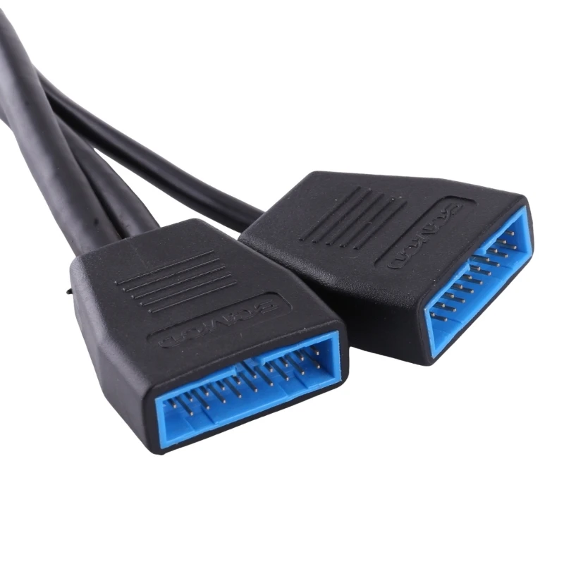 Разветвитель USB3.0 от 1 до 2 19-контактный удлинительный кабель USB для материнской