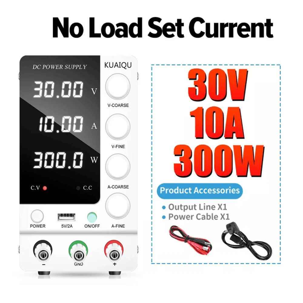 

New 24 volt Lab DC Power Supply 30V 10A Output Switch Adjustable Voltage Stabilizer Bench Source For PC ,Electroplating, Tattoo