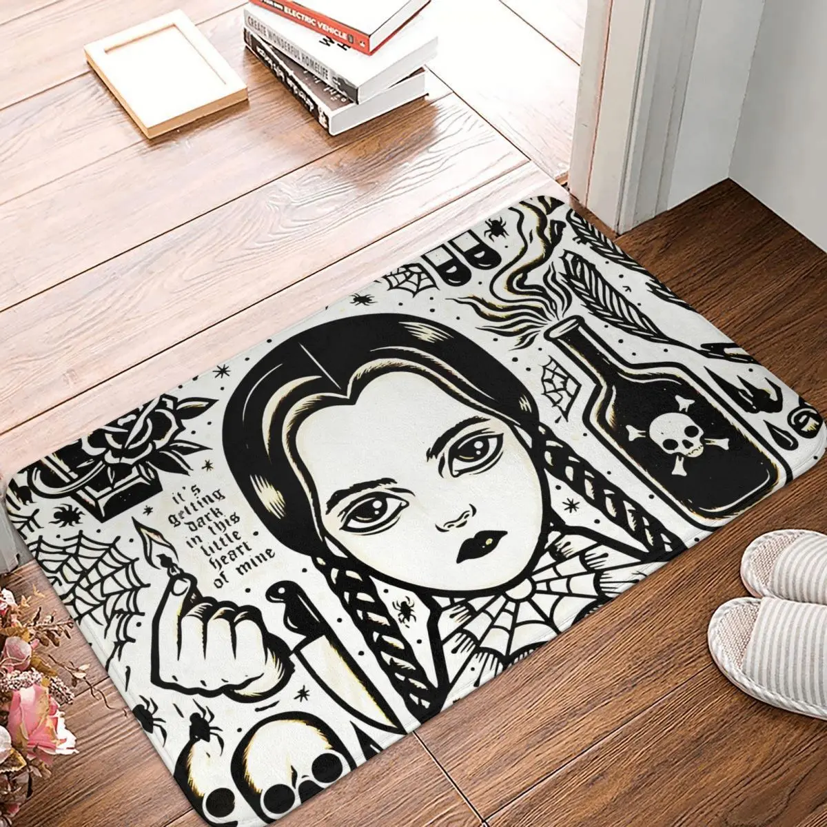 Противоскользящий коврик для входной двери, домашний декор