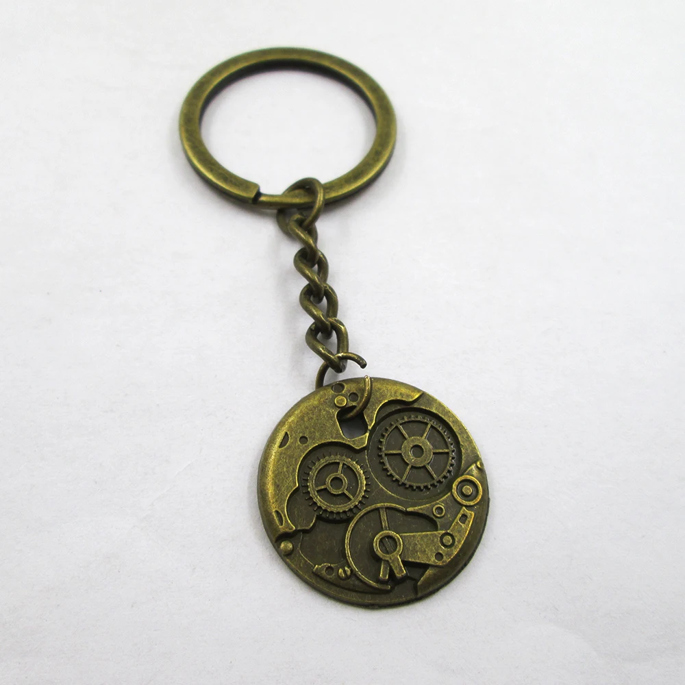 3 шт./лот античная бронза с циферблатом 25 мм Брелок подвеской лучшей оборкой