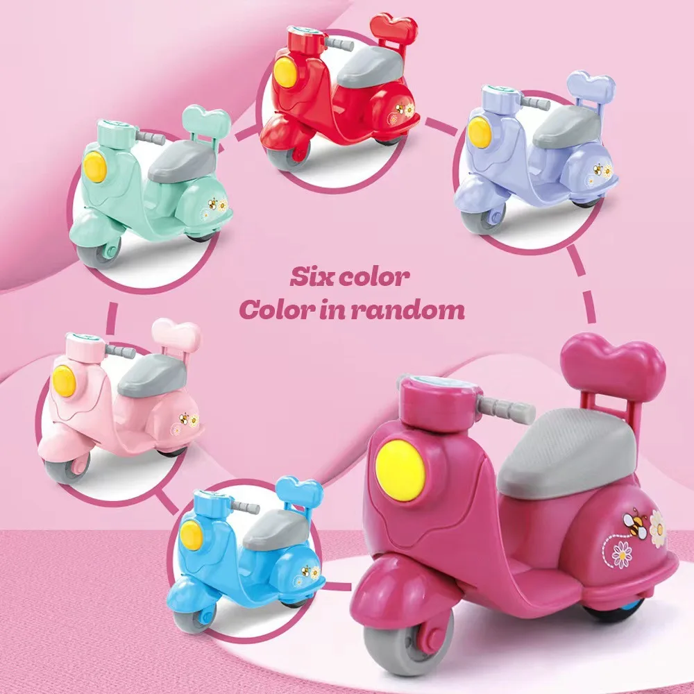

Cartoon Version Q Huili Motorcycle Mini Children's Toy Car