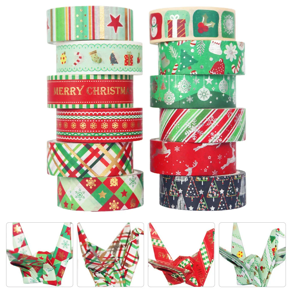 

Tape Washi Paper Masking Painters Japan Christmas Party Adhesive Holiday Diary Scrapbook Cars Wrapping Gift Sticker