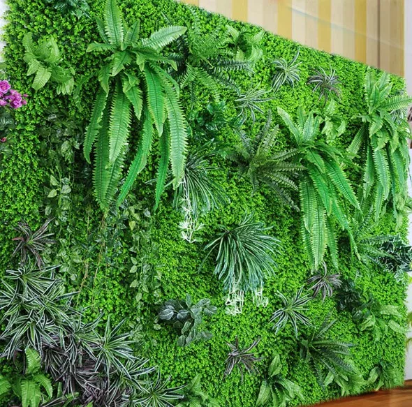

Silk Greenery Plant Embellishment Artificial Hedge Fern Hanging Plant Wedding Mall Hotel Home Garden Party Wall Grass Decor