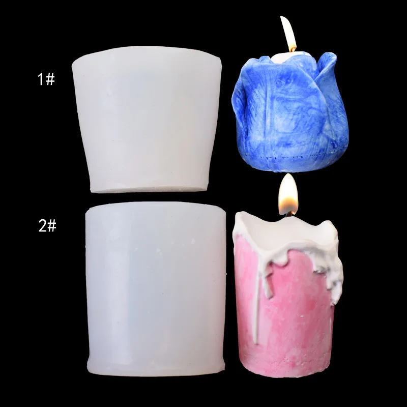 

Candle rose handmade soap silica gel mold vehicle mounted aromatherapy decoration glue dropping DIY sugar turning baking mold
