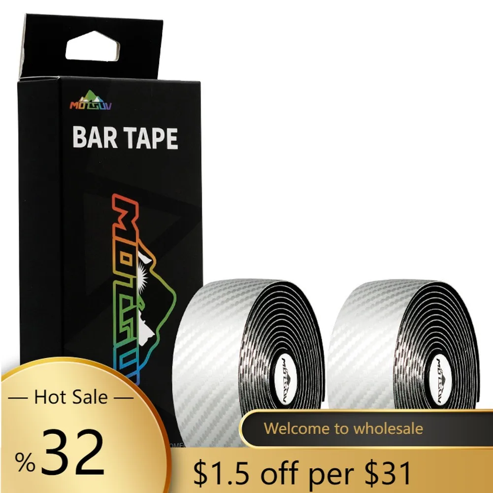 

MOTSUV Bicycle Handlebar Tape Road Bike Handlebar Strap Antislip Shock Absorption EVAPU Handle Bar-Tape Cycling Wrap End Plug
