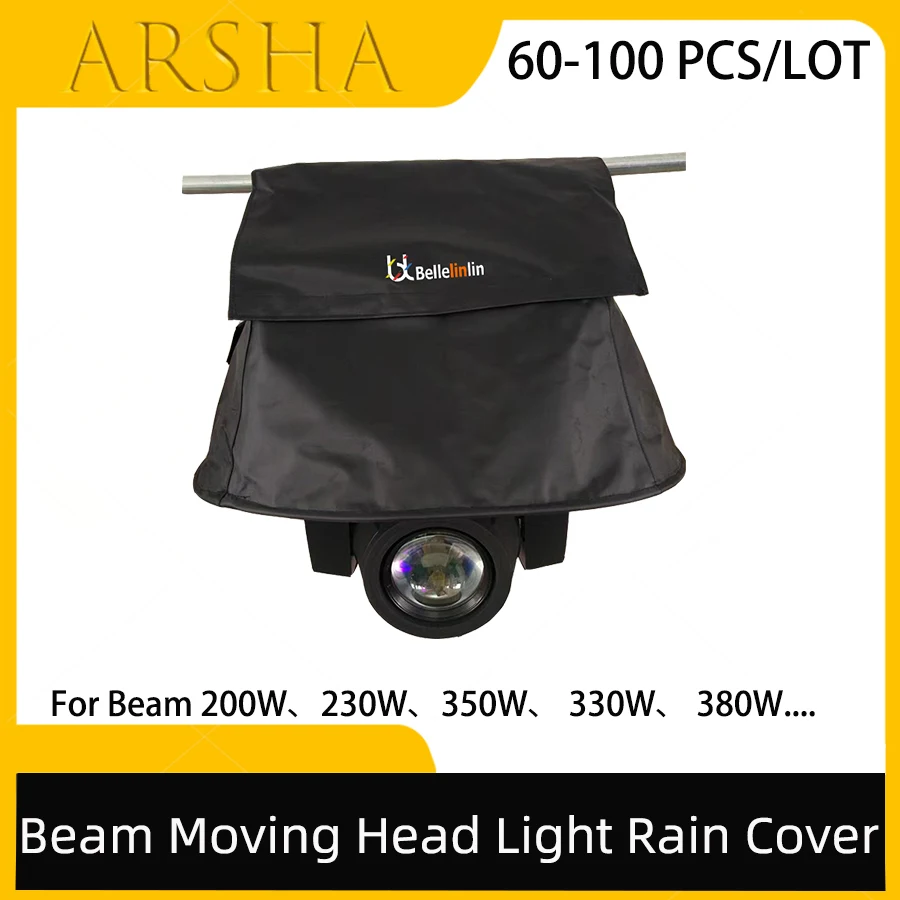 

60-100pcs Stage Light Protect Rain Cover Waterproof Raincoat Snowcoat For Beam200/230/330/350 LED Moving Head Light Outdoor Show