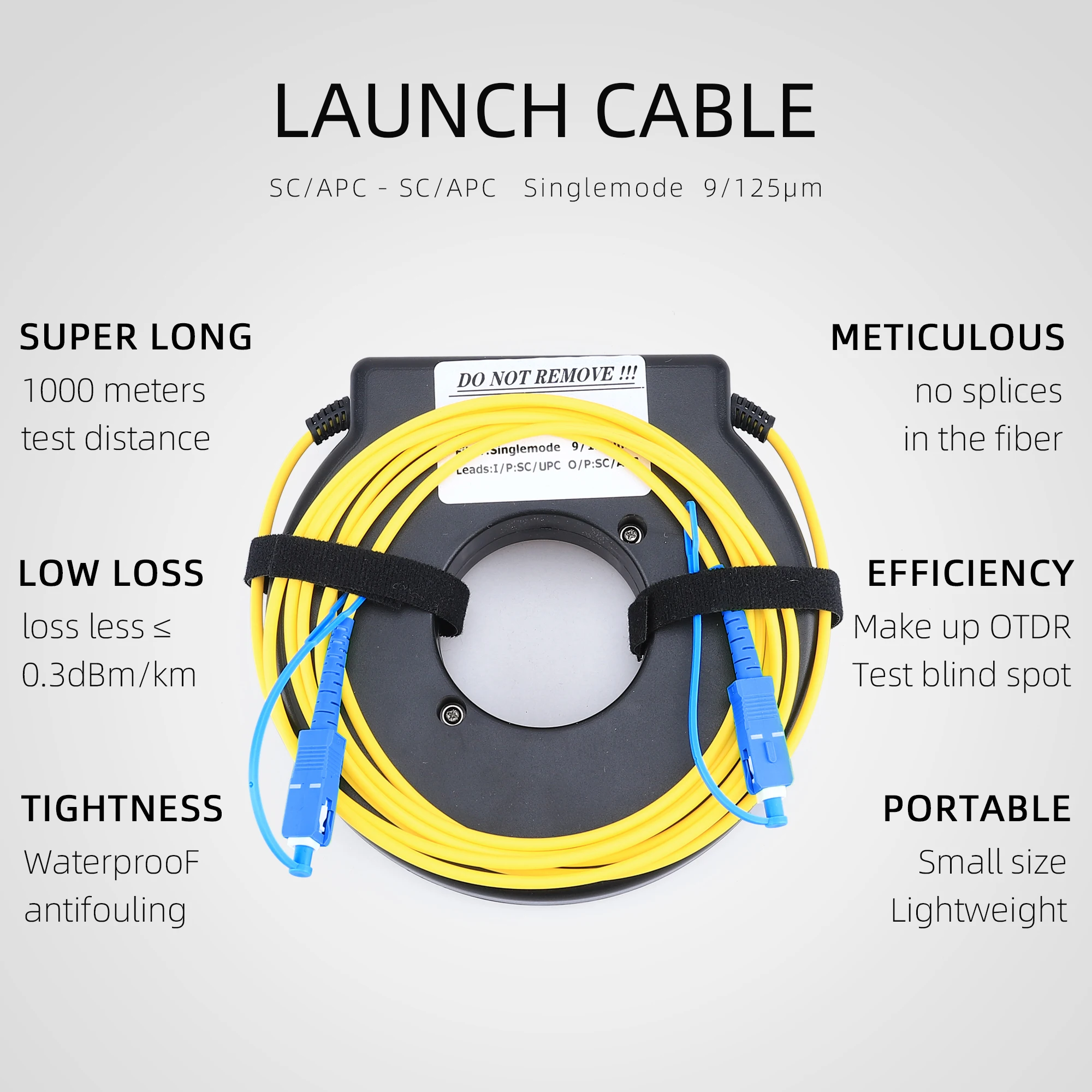 SC/UPC-SC/UPC OTDR волоконные кольца для мертвых зон портативный оптический кабель