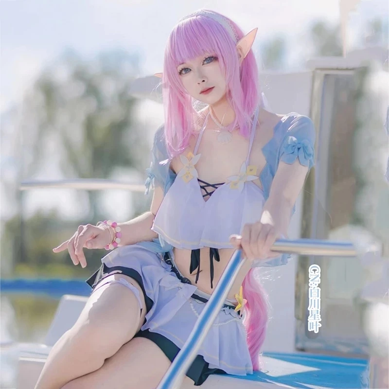 

Аниме Honkai Impact 3rd Elysia купальники, розовое платье, униформа для ролевых игр, косплей костюм для женщин на Хэллоуин, бесплатная доставка, новинк...