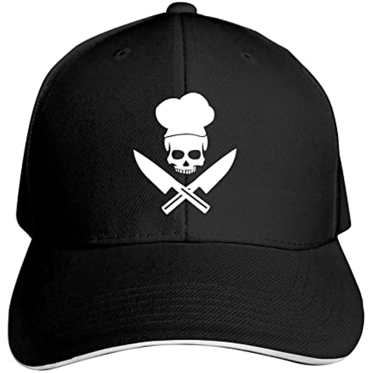 

Бейсбольная Шляпа в виде черепа шеф-повара, винтажная регулируемая шляпа из полиэстера от солнца