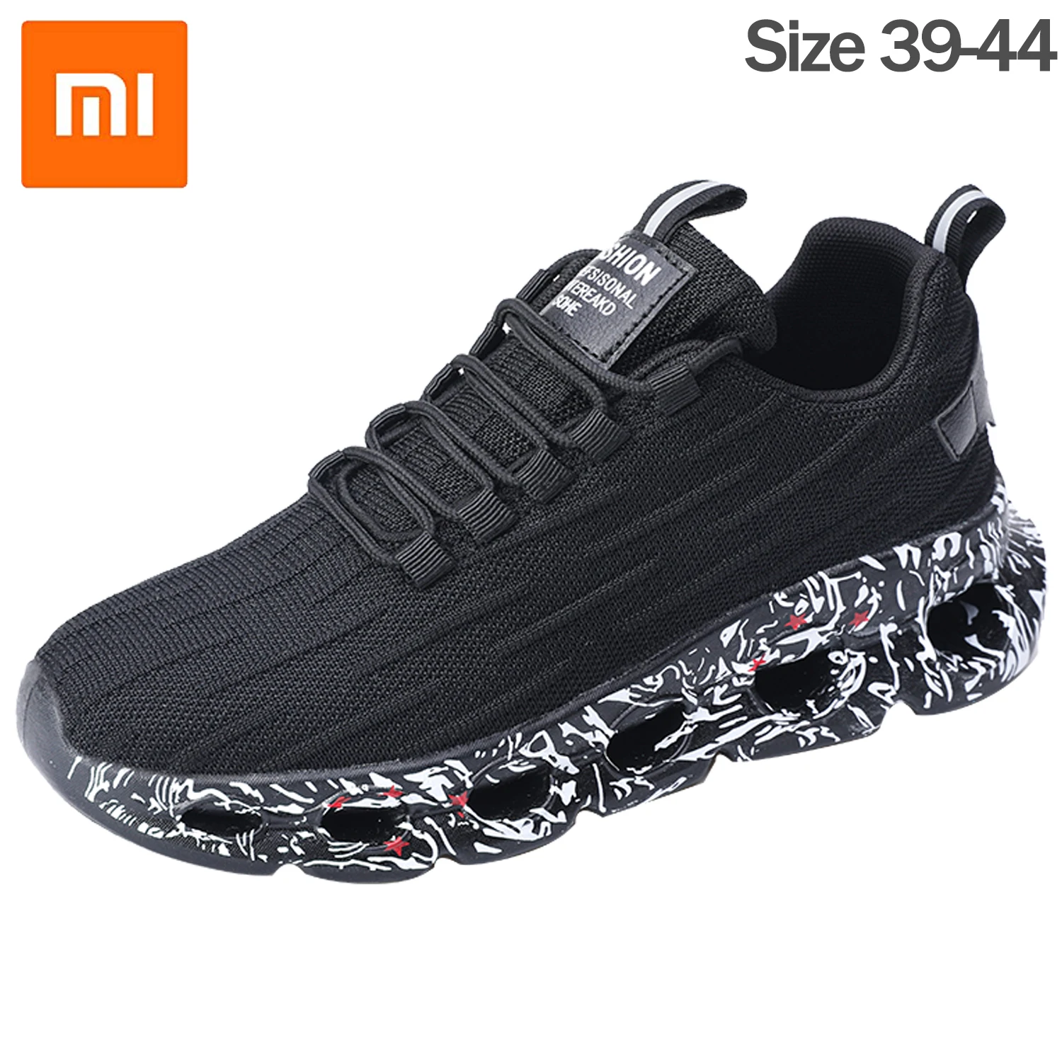 Кроссовки спортивные унисекс из сетчатого материала на толстой подошве |