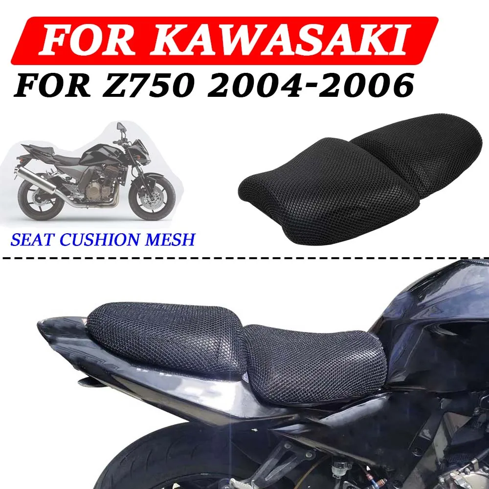 

Motorcycle Accessories Mesh Seat Cushion Cover Protection Insulation Seat Cover Protector For Kawasaki Z750 Z 750 2004 2005 2006