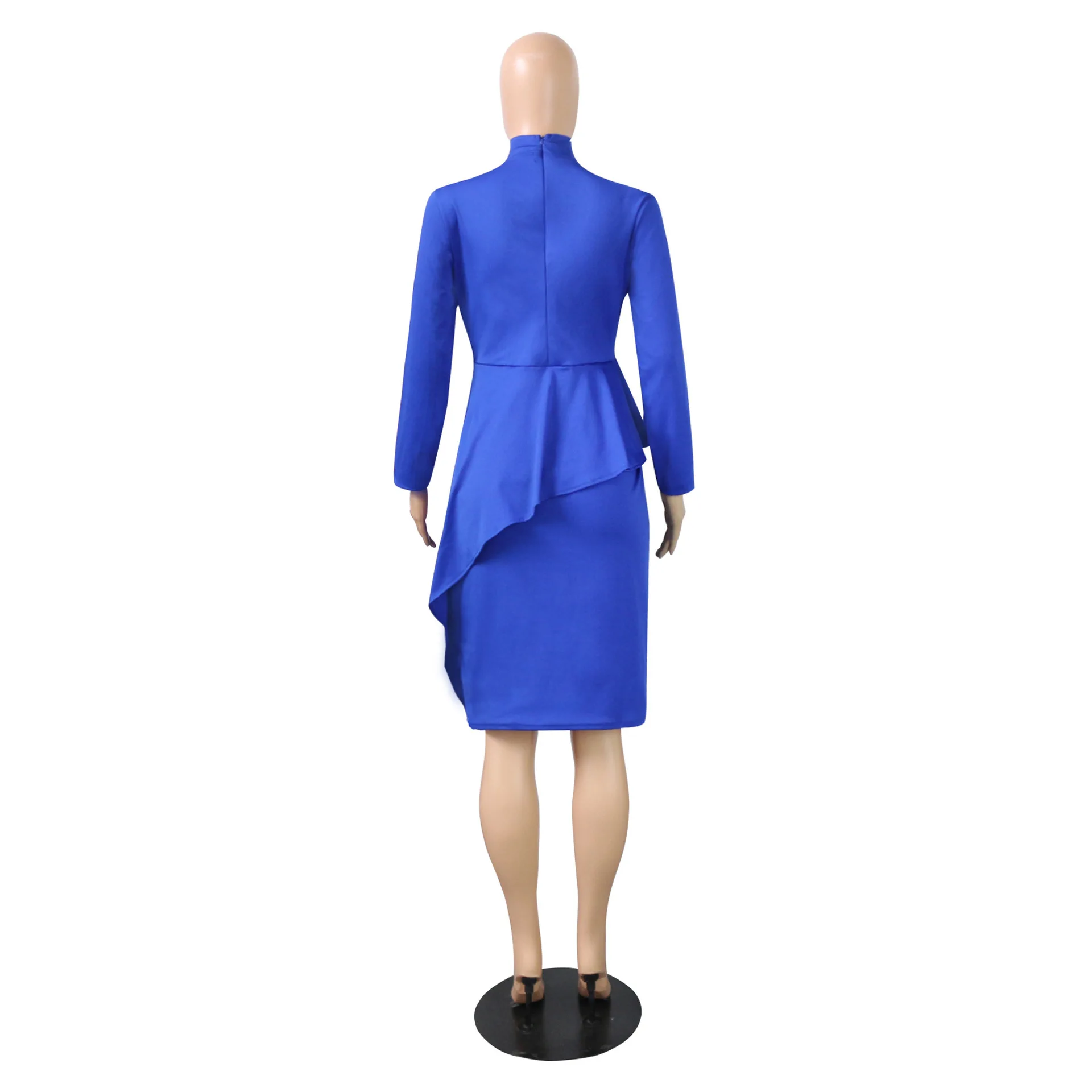 Plus Size Dresses Solid Party Dresses Evening Dresses Bowknot Long Sleeve Pleated Designer Dress Women Luxury 2022 Runway Full