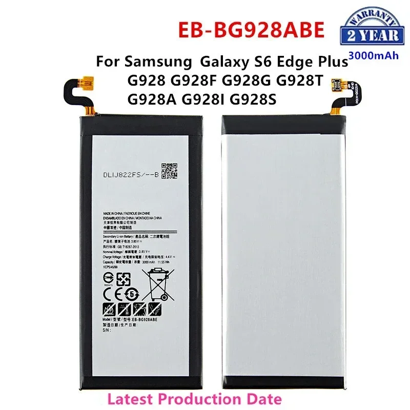 Совершенно новый аккумулятор EB-BG928ABE 3000 мАч для Samsung S6 Edge Plus SM-G9280 G928P G928F G928V G9280 G9287