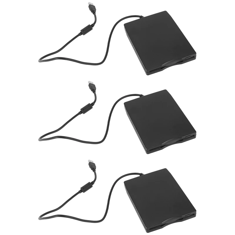 

3X USB Floppy Drive 3.5Inch USB External Floppy Disk Drive Portable 1.44 MB FDD USB Drive Plug And Play For Windows98se