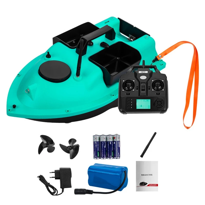 

Wireless GPS Fishing Bait Boat With 3 Bait Containers Remote Control With 16-Points Automatic Return Function EU Plug