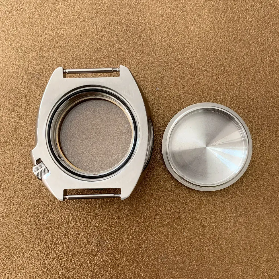 41mm Watch Case Modified Abalone Sapphire Glass Stainless Steel Watch Case Suitable Fit NH35 NH36 Automatic Movement Men's Case