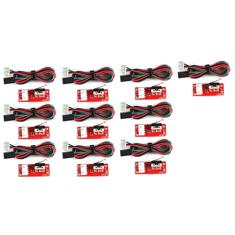 

10Pcs 3D Printer Parts Endstop Mechanical Limit Switches With 3 Pin 70Cm Cable RAMPS 1.4 Control Board Part Switch