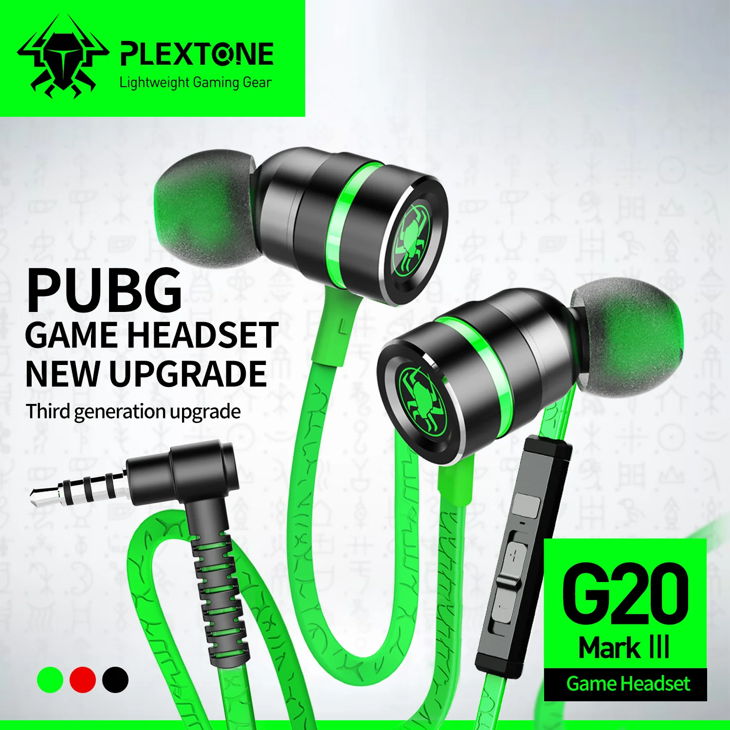 

PLEXTONE Chicken eating computer headset with microphone in ear e-sports game peace elite listening and position arguing CF spec