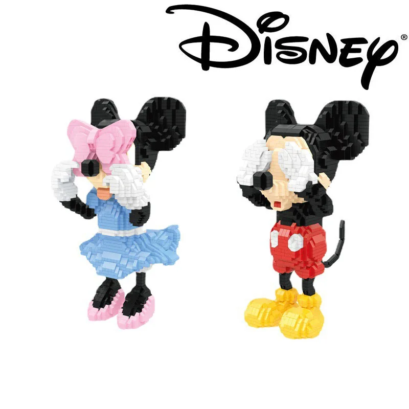 

Disney Series Small Particles Creative Toy Building Blocks Mickey Minnie Cartoon Model Ornaments Brain Game Kids Birthday Gift