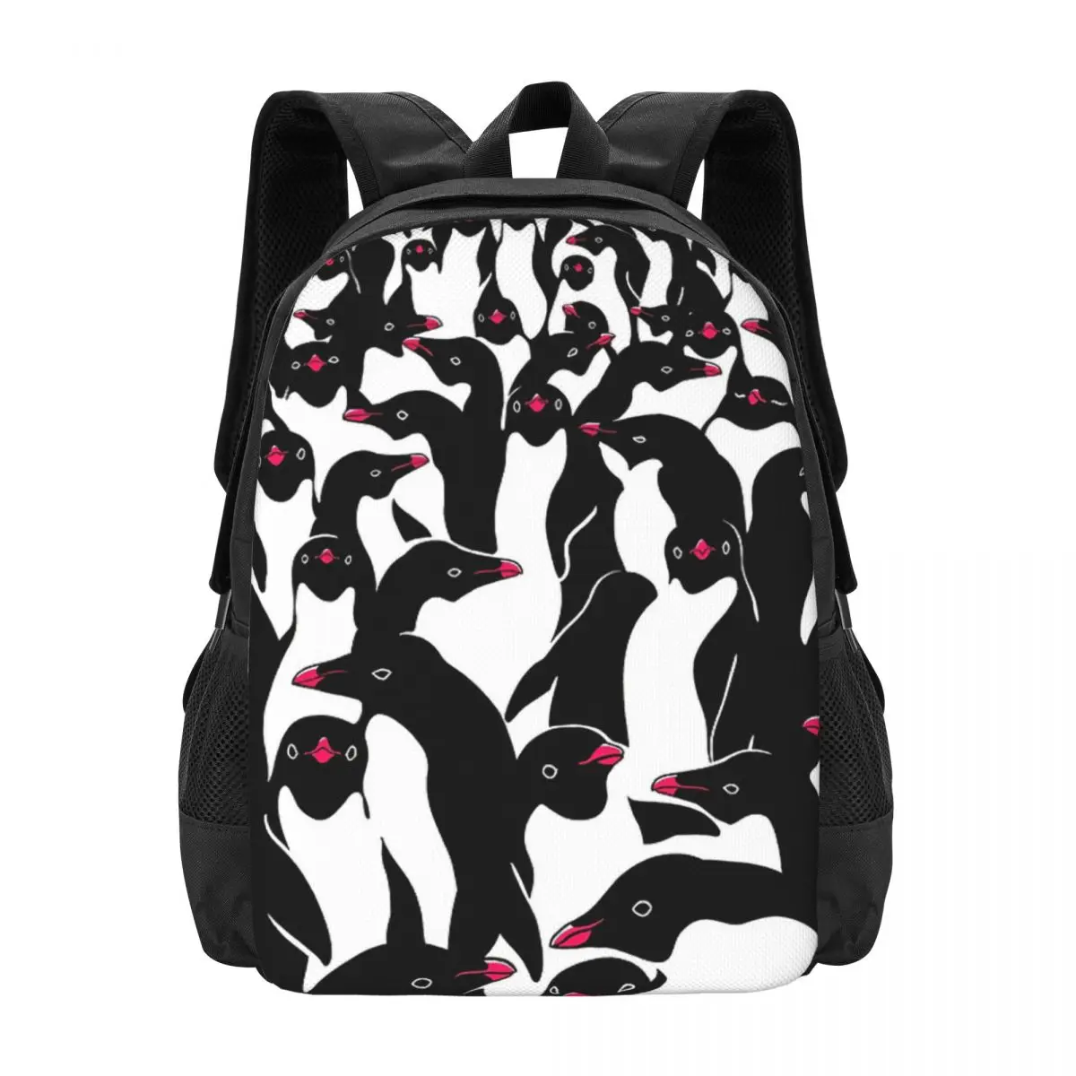 Meanwhile Penguins II Backpack for Girls Boys Travel RucksackBackpacks for Teenage school bag