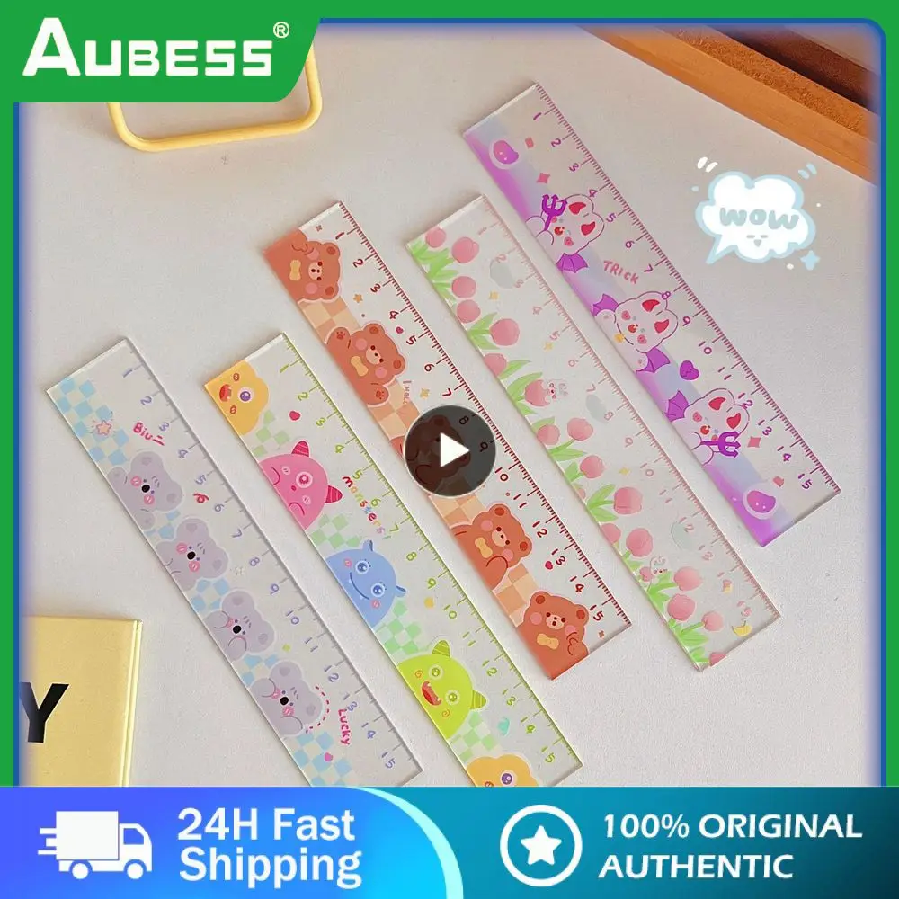 

Cartoon Scale Eye-catching Cute Ruler Convenient Cartoon Ruler Accurate Drawing Tool Cute Cartoon Ruler Trend 15 Cm 15cm Ruler